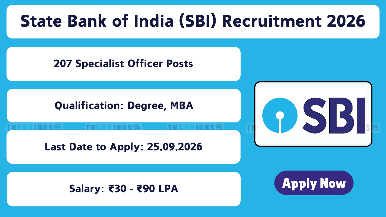 State Bank of India (SBI) Recruitment 2026