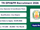 TN DPH&PM Recruitment 2026