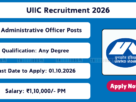 UIIC Recruitment 2026