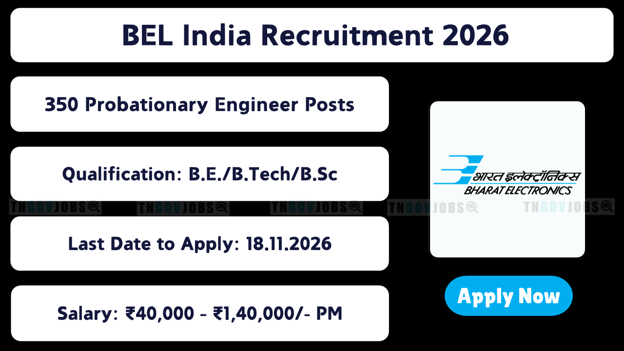 BEL India Recruitment 2026