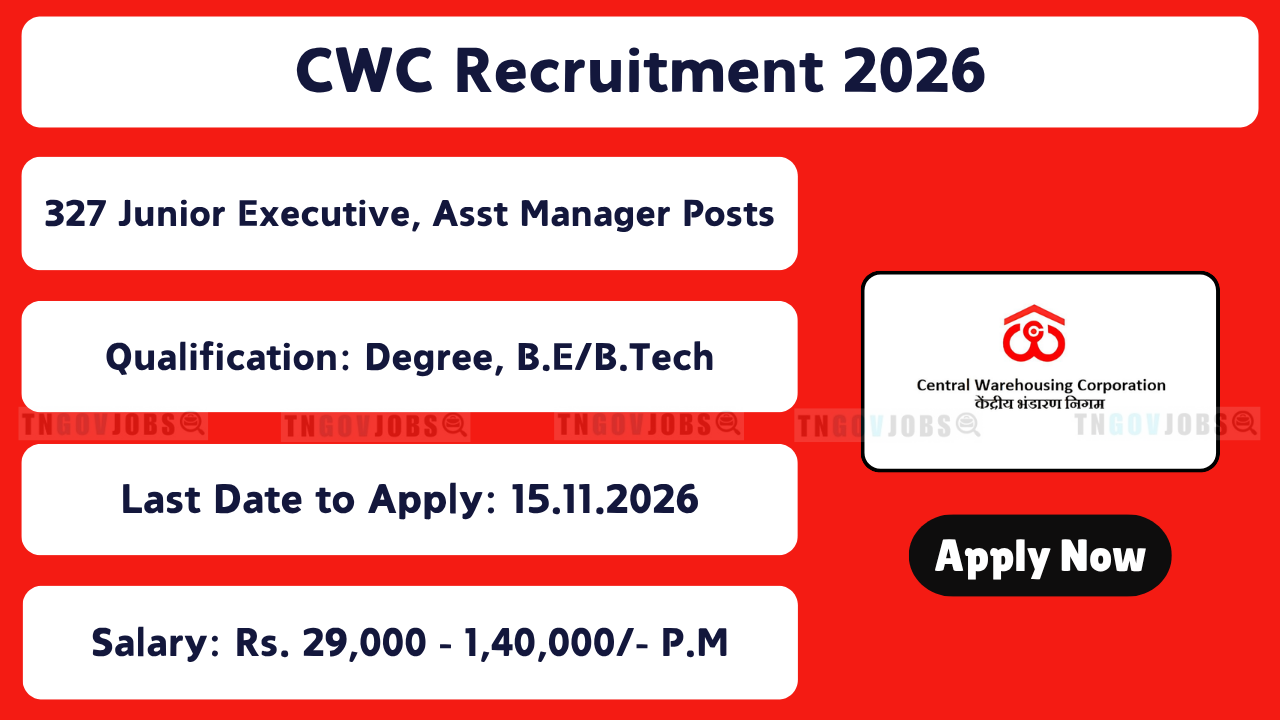 CWC Recruitment 2026