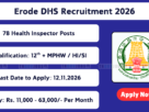 Erode DHS Recruitment 2026