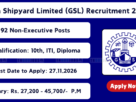 Goa Shipyard Limited (GSL) Recruitment 2026
