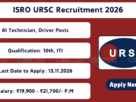 ISRO URSC Recruitment 2026