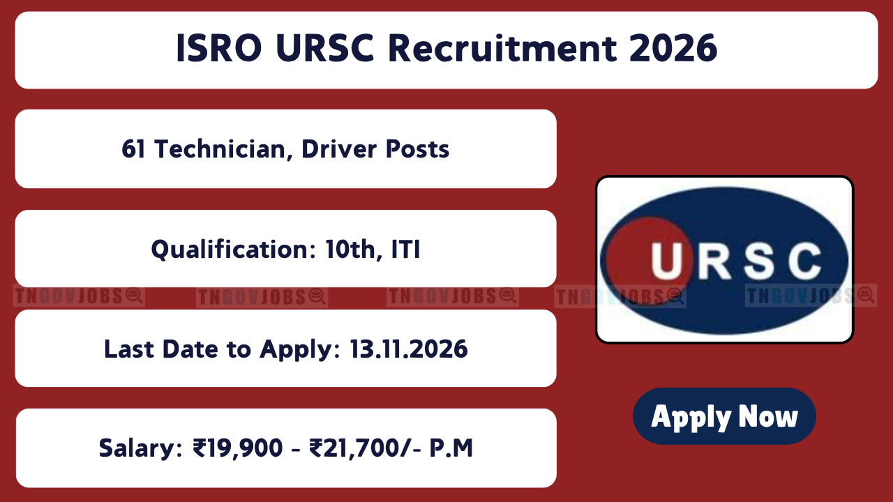 ISRO URSC Recruitment 2026
