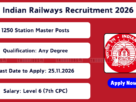 Indian Railways Recruitment 2026