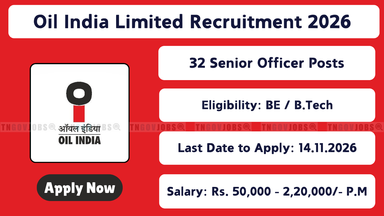 Oil India Limited Recruitment 2026