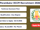 Perambalur DCCM Recruitment 2026