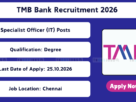 TMB Bank Recruitment 2026