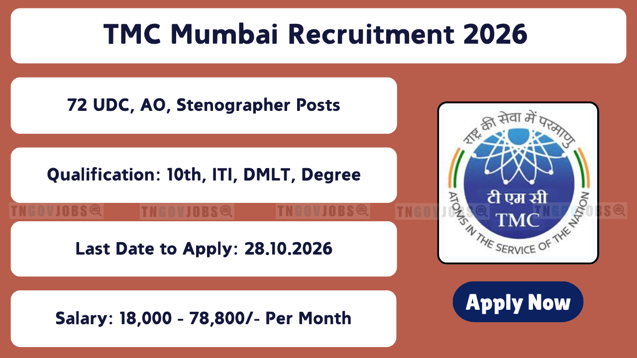 TMC Mumbai Recruitment 2026