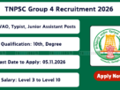 TNPSC Group 4 Recruitment 2026